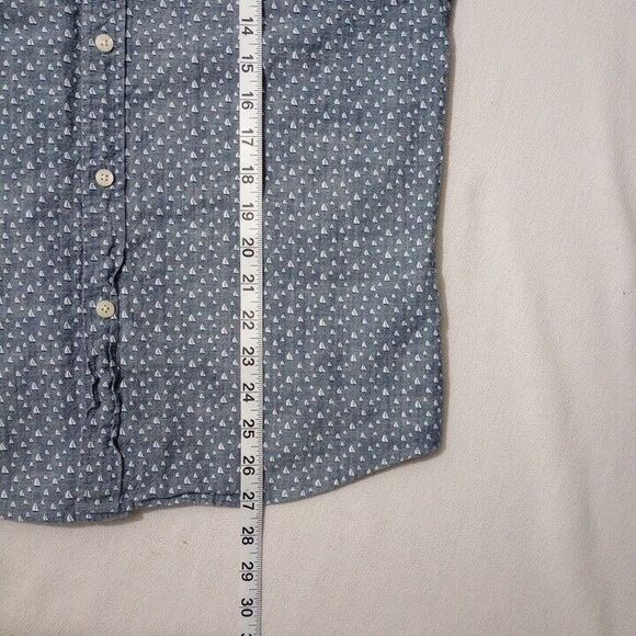 Vineyard Vines Men's Medium Slim Fit‎ Tucker Shirt Gray Button Up Cotton Spandex - Picture 5 of 6